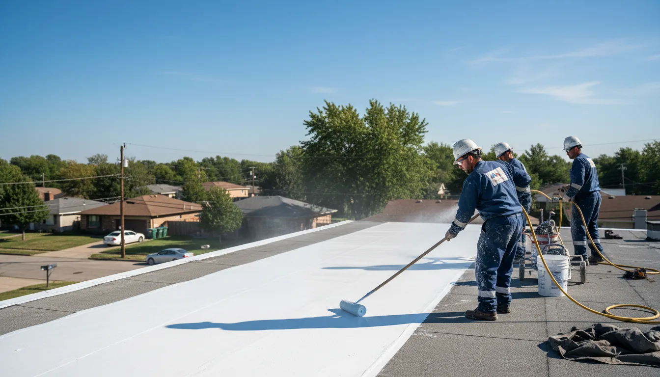 Commercial roof coating in Villa Park, IL near me